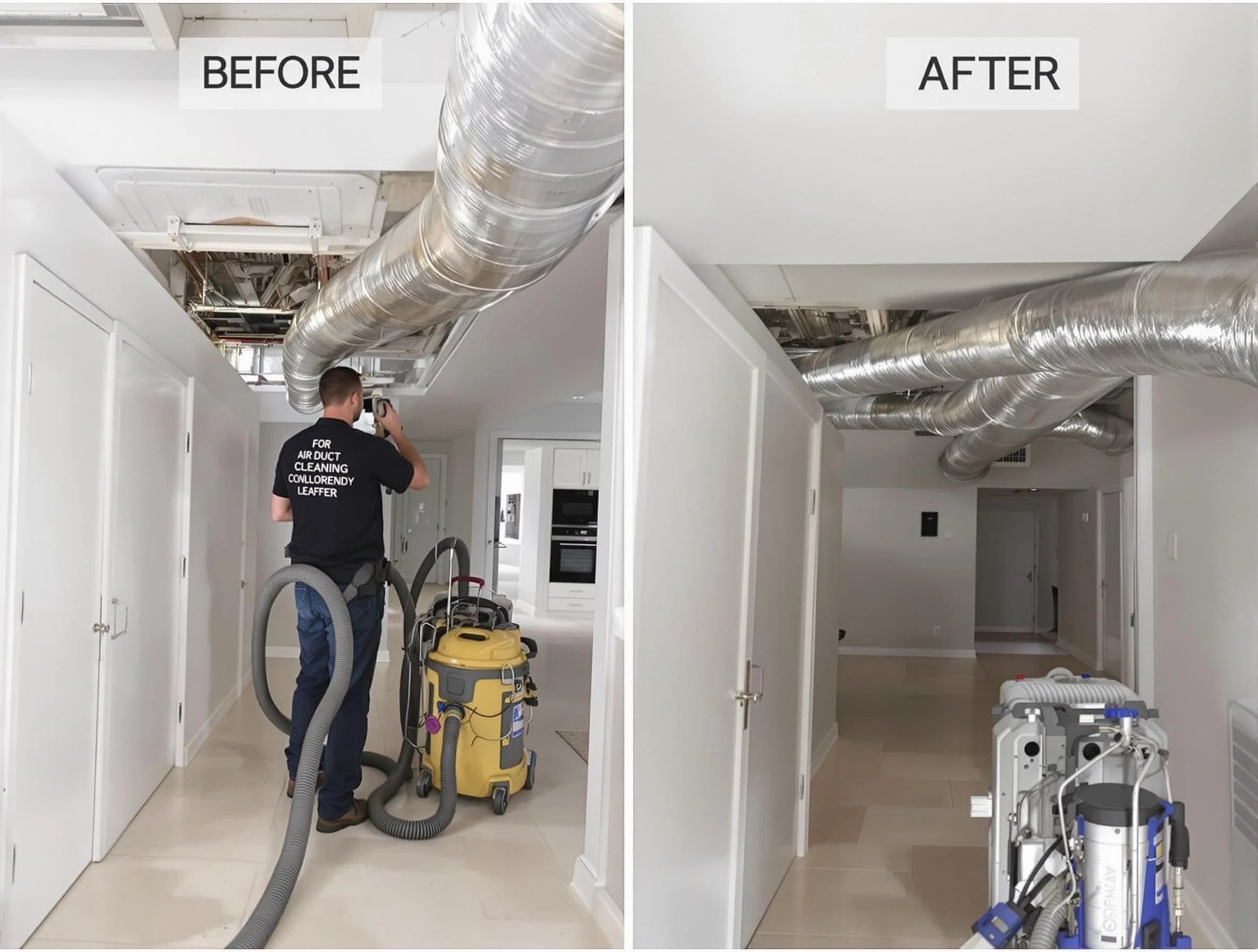 Lincoln Air Duct Cleaning professional performing thorough air duct cleaning in Lincoln