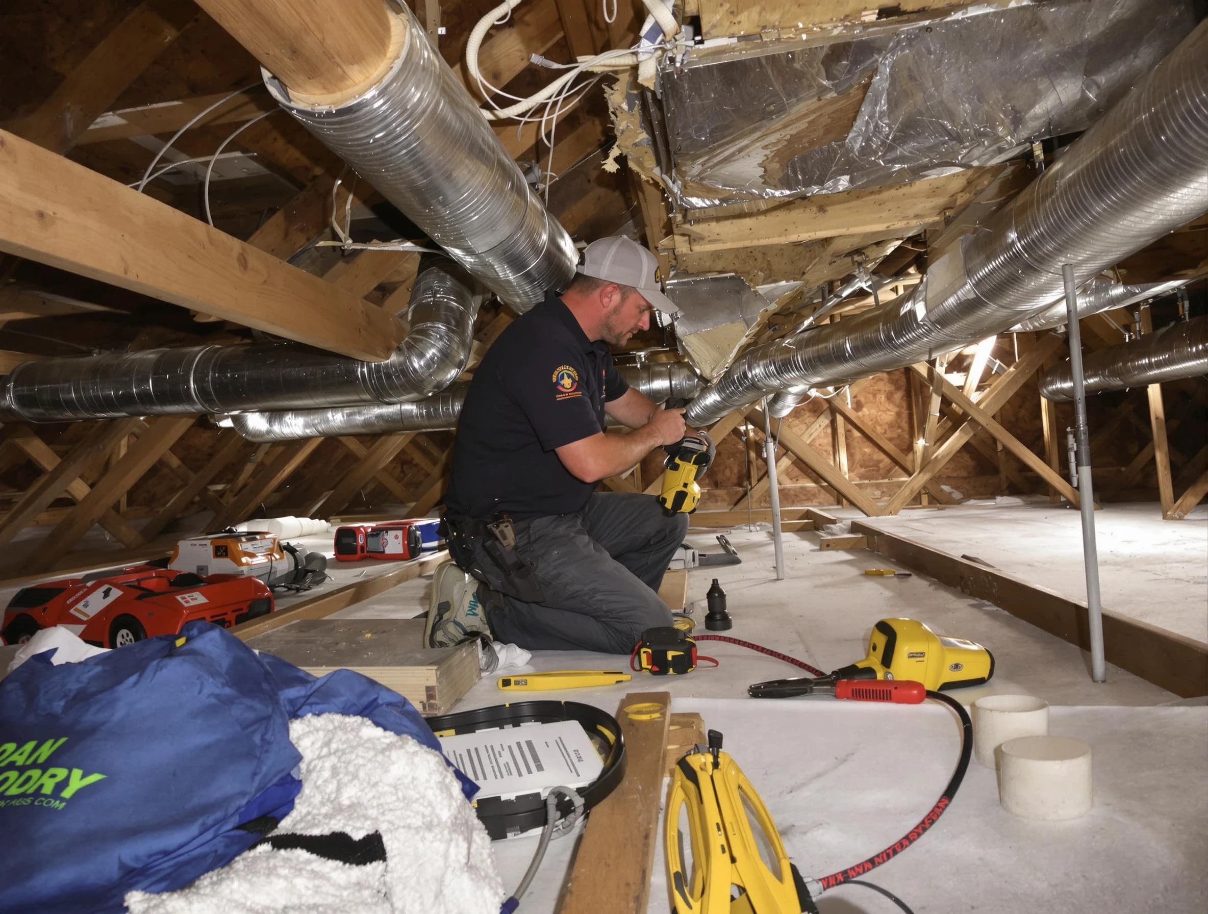 Professional air duct repair by Lincoln Air Duct Cleaning in Lincoln
