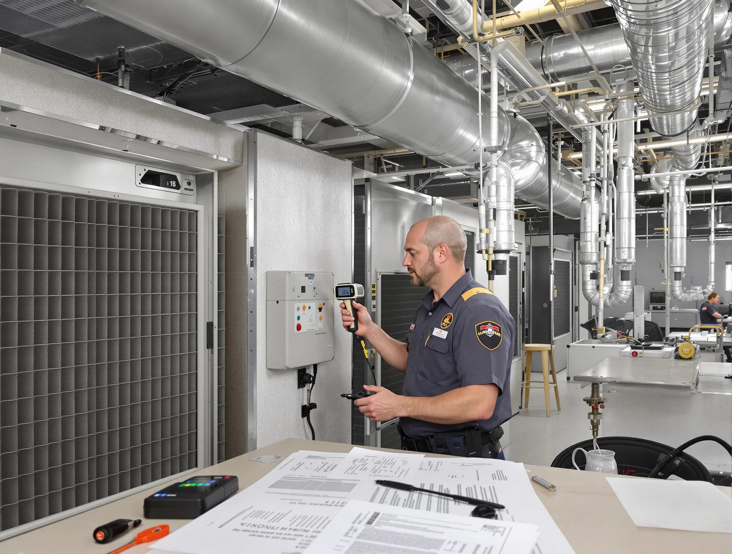 Professional filter system inspection by Lincoln Air Duct Cleaning in Lincoln