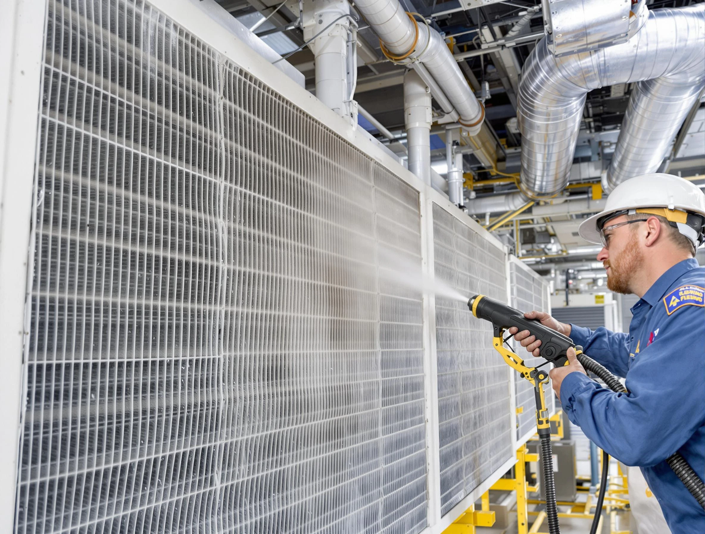 Professional commercial coil cleaning by Lincoln Air Duct Cleaning in Lincoln