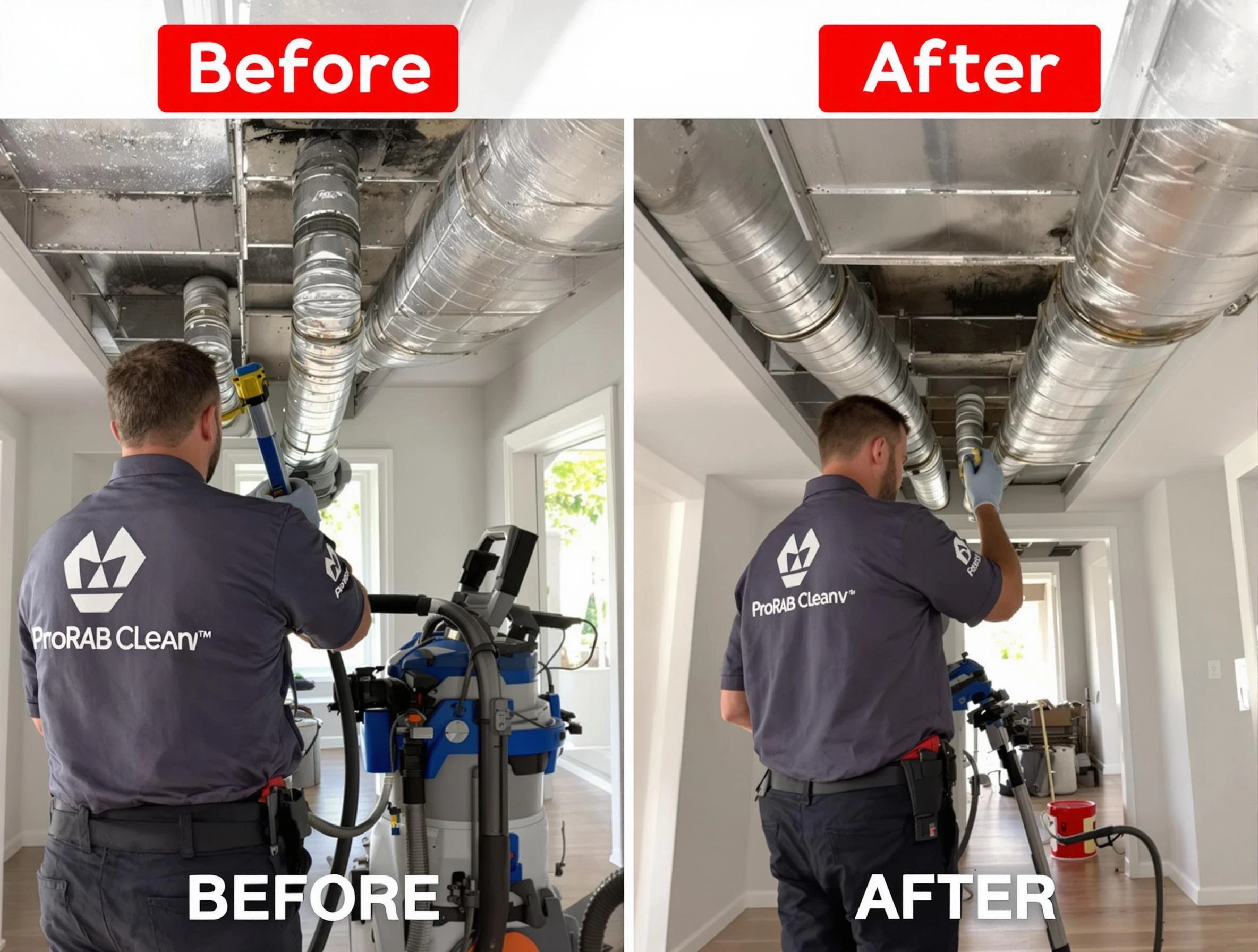 Lincoln Air Duct Cleaning expert performing thorough residential duct cleaning in a Lincoln home